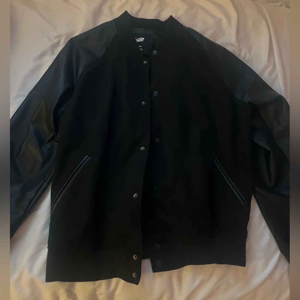 faux leather jacket